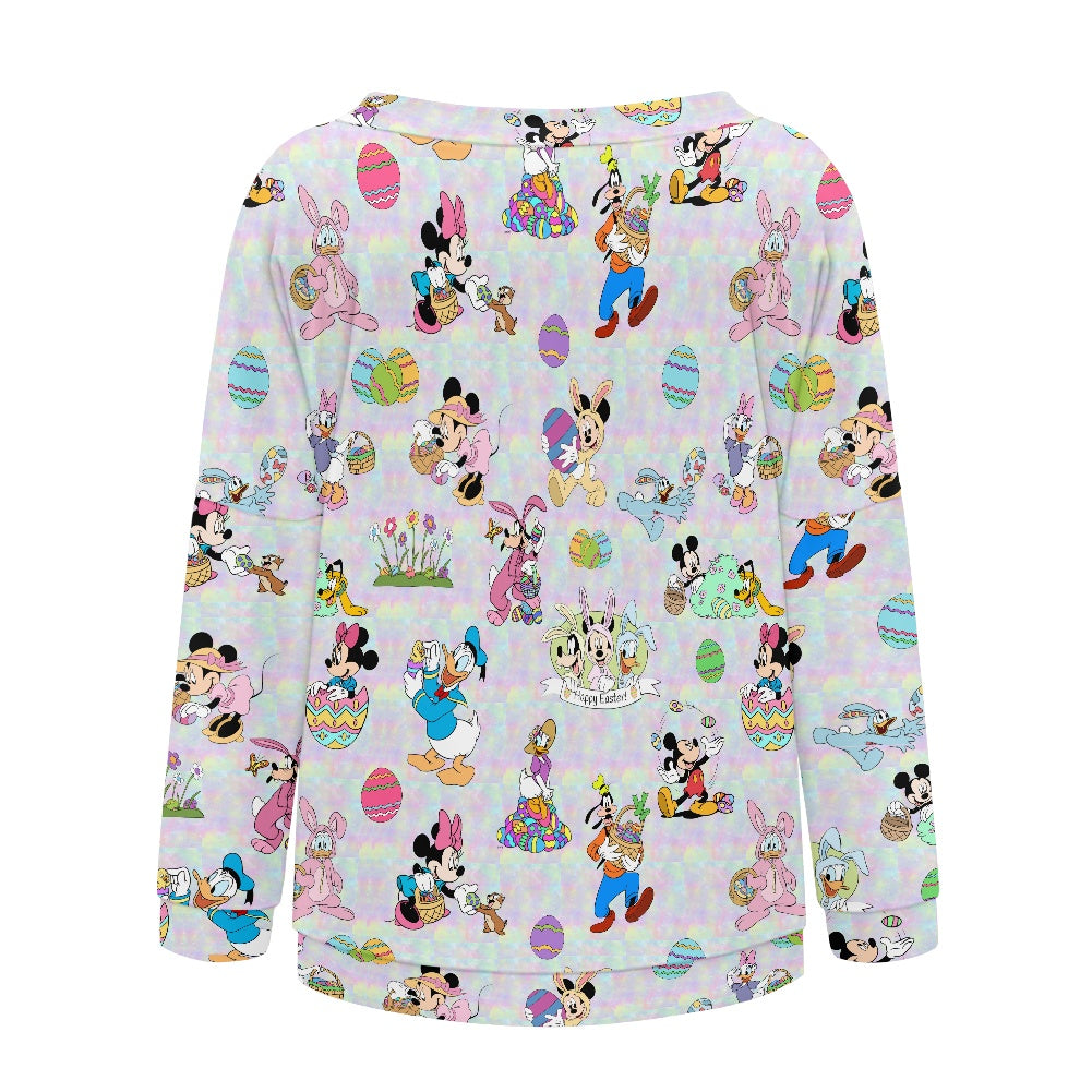 Easter Pals Women's one-shoulder top