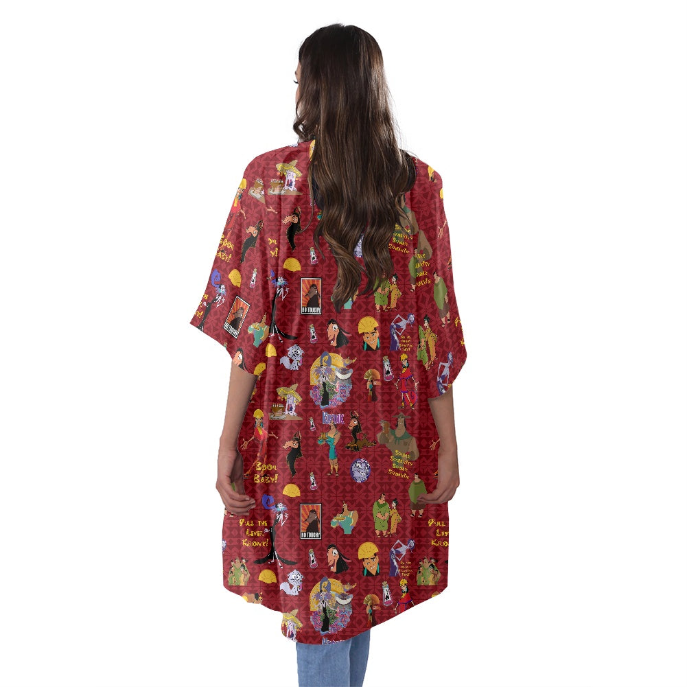 New Groove Women's Half Sleeve Kimono Cardigan