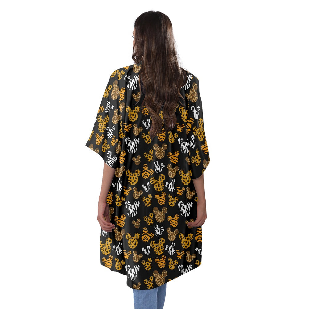 Safari Ears Women's Half Sleeve Kimono Cardigan