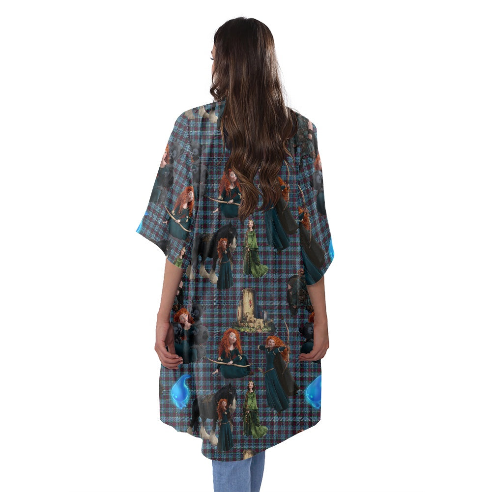 Shoot For My Own Hand Women's Half Sleeve Kimono Cardigan