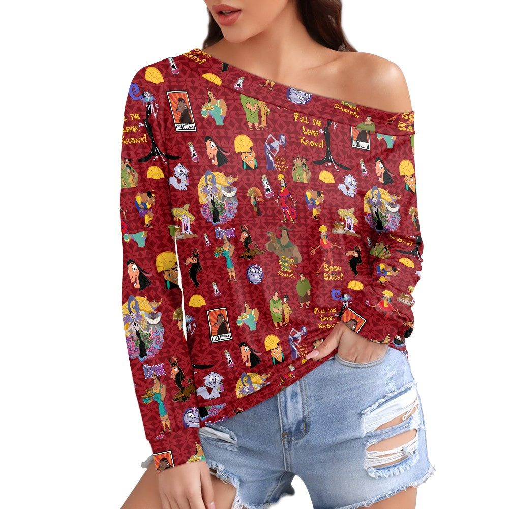 New Groove Women's one-shoulder top