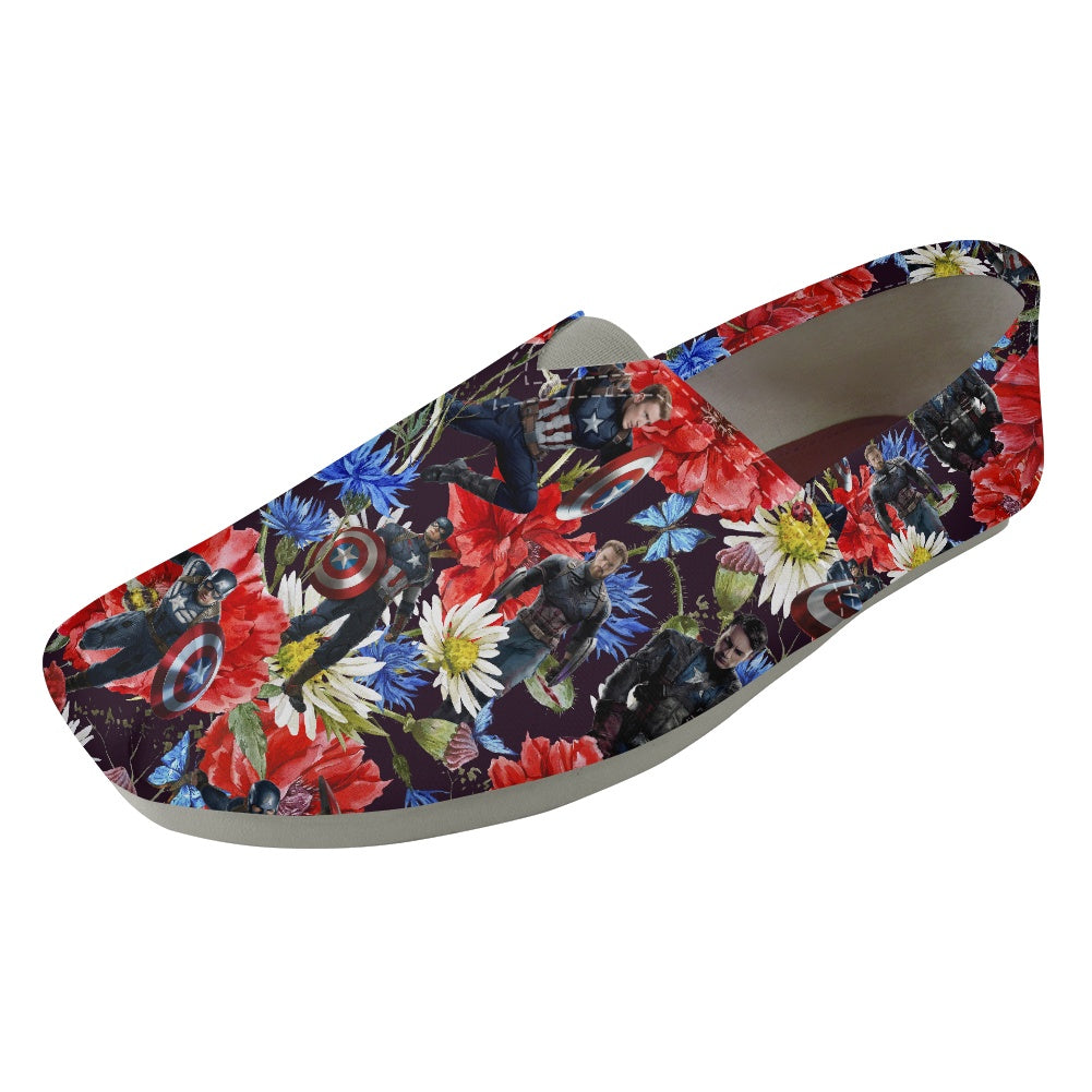 Floral Cap Slip On Toms