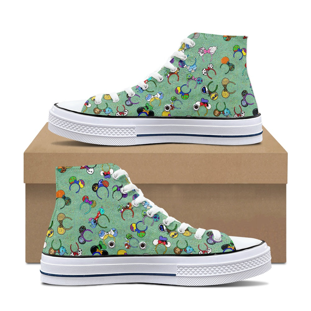 Magical Ears High Top Canvas Shoes