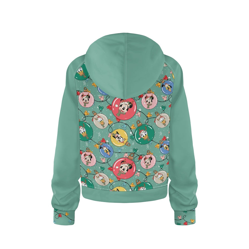 Ornament Pals Half zip hoodie sweatshirt loose short style