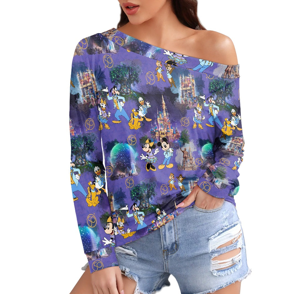 50th Friends Women's one-shoulder top