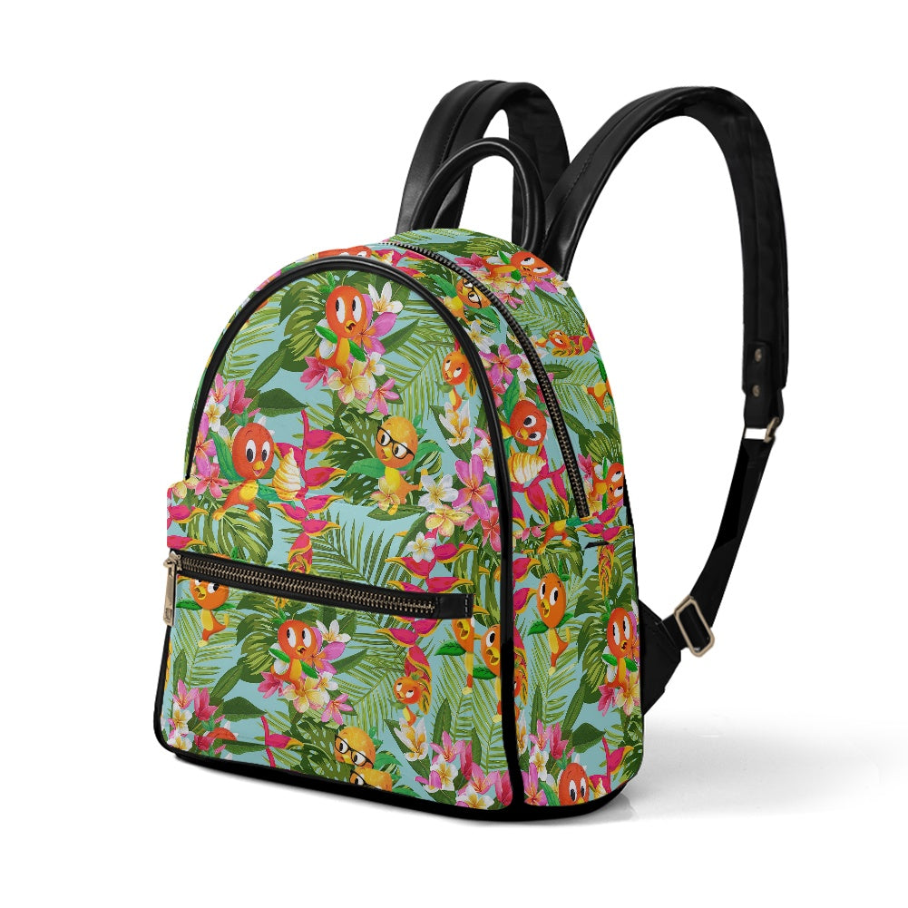 Tropical Orange Bird Casual Backpack for women