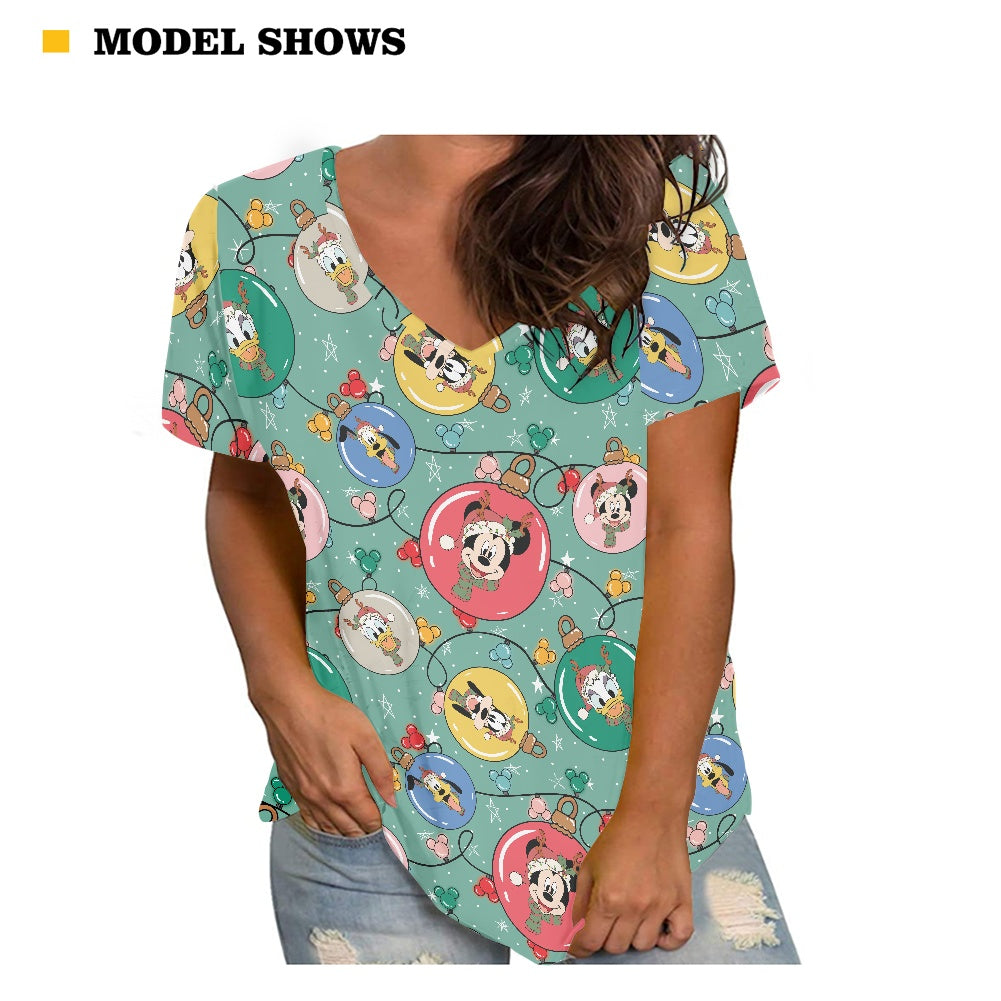 Ornament Pals Women's V-neck Top