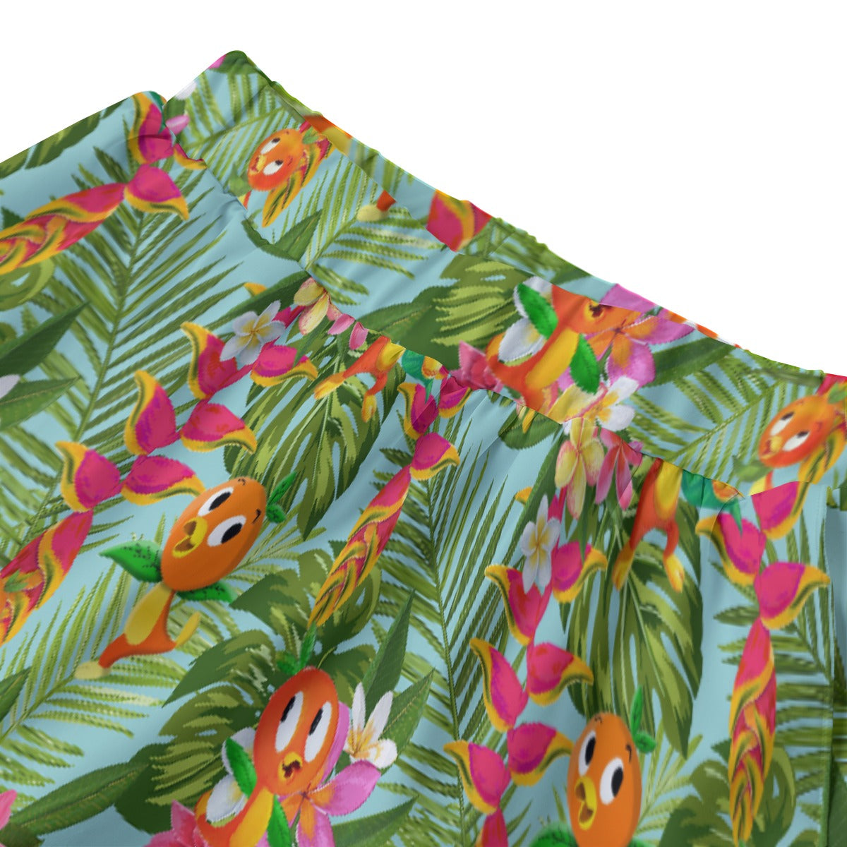 Tropical Orange Bird Women's Sports Skorts