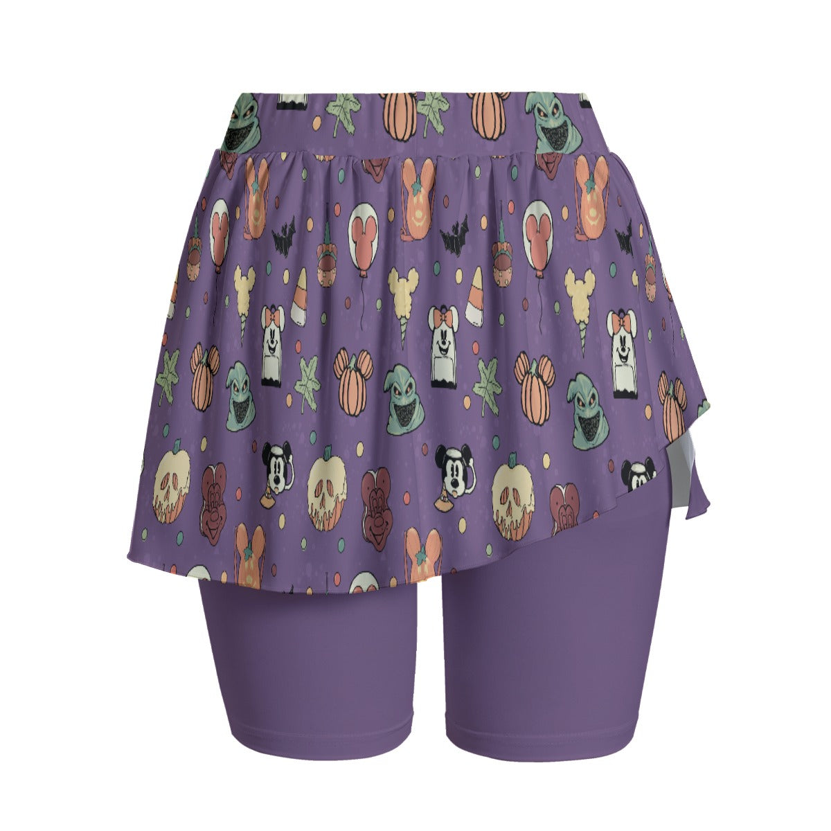 Boho Halloween Purple Women's Sports Skorts