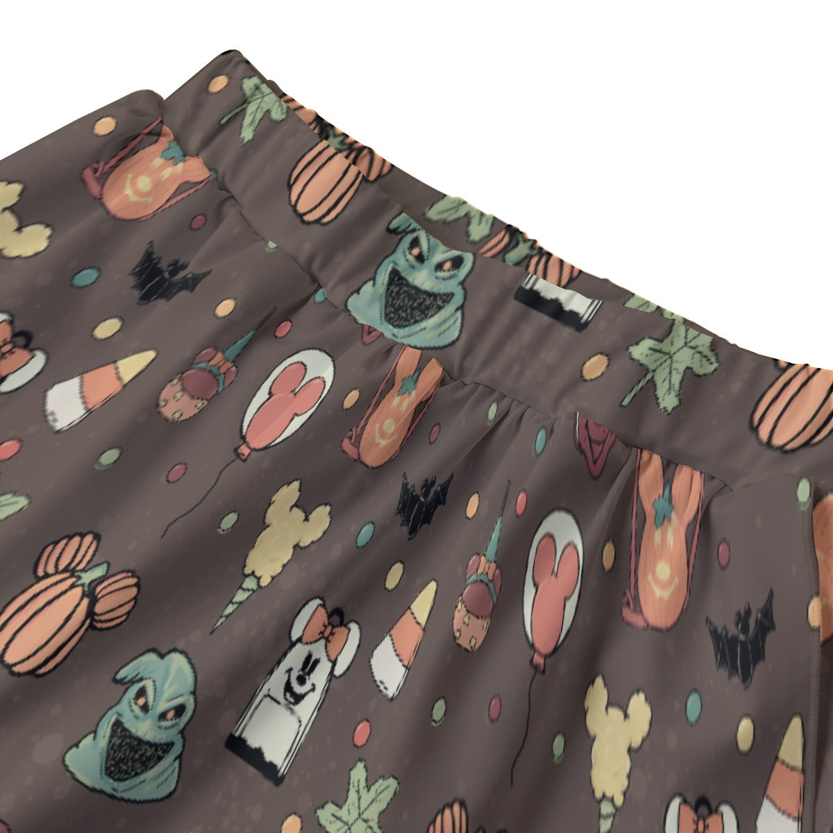 Boho Halloween Brown Women's Sports Skorts