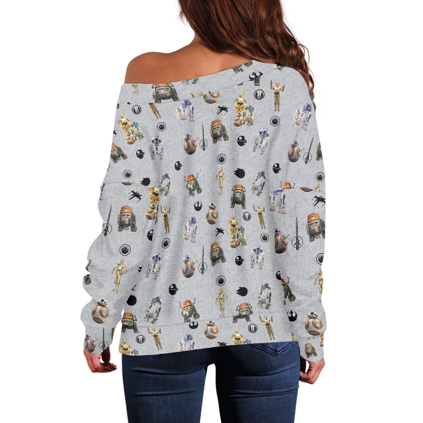 Droids Women's one-shoulder top