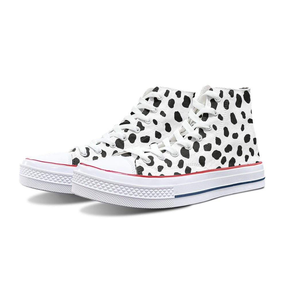 Dalmatian Spots High Top Canvas Shoes