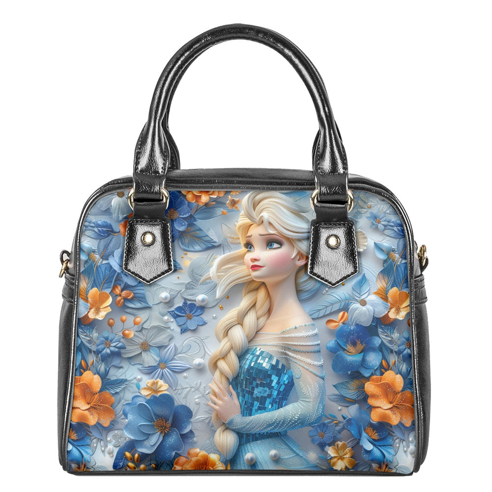 Icy Princess Floral Bowler Bag