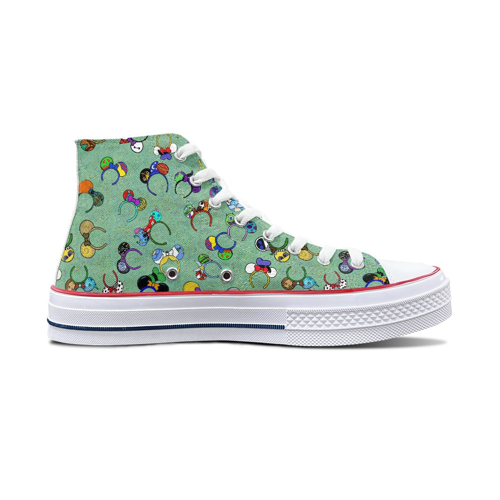 Magical Ears High Top Canvas Shoes