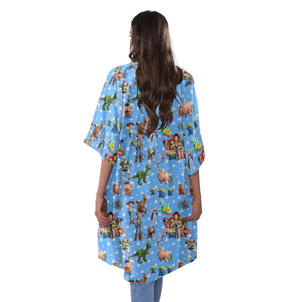 Toy Box Friends Women's Half Sleeve Kimono Cardigan