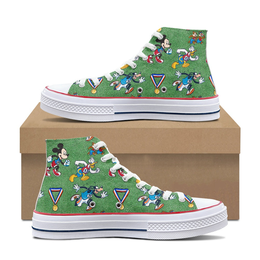 Medal Run High Top Canvas Shoes