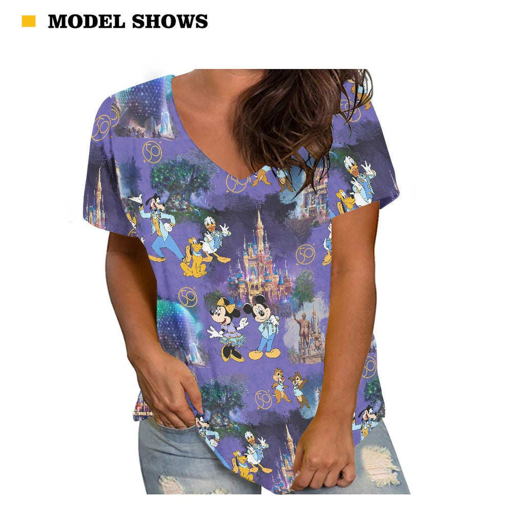 50th Friends Women's V-neck Top