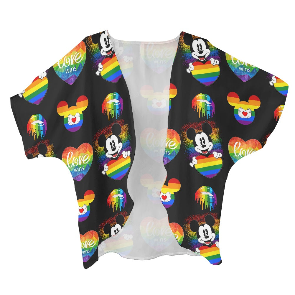 Pride Mouse Women's cardigan chiffon shirt