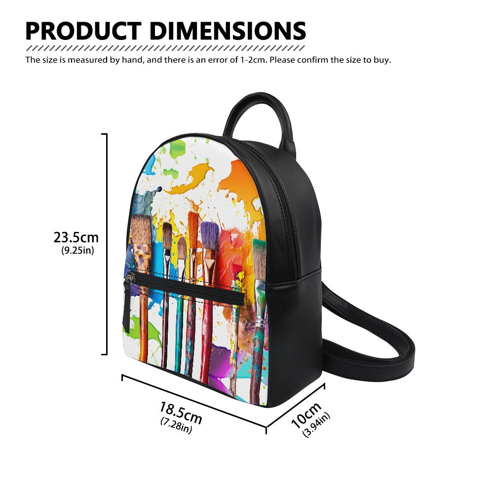 Paint Brushes Small Backpack