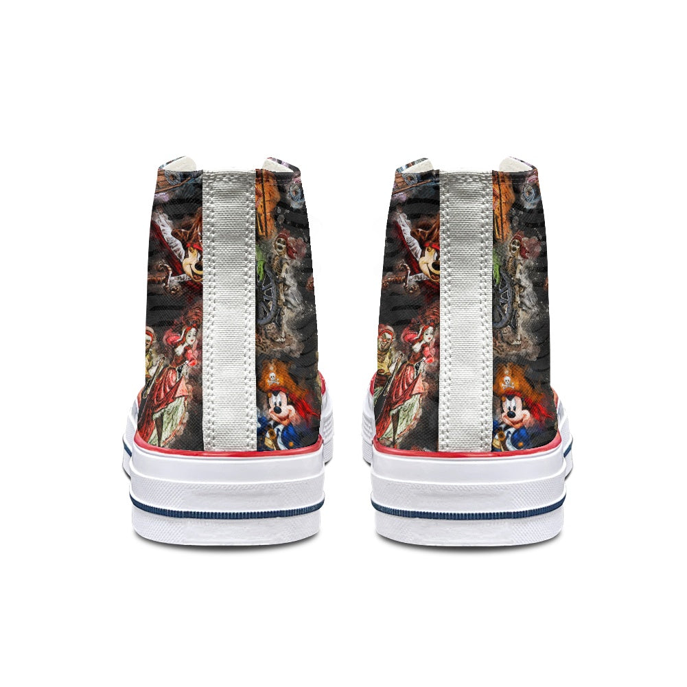 Pirates Life High Top Canvas Shoes