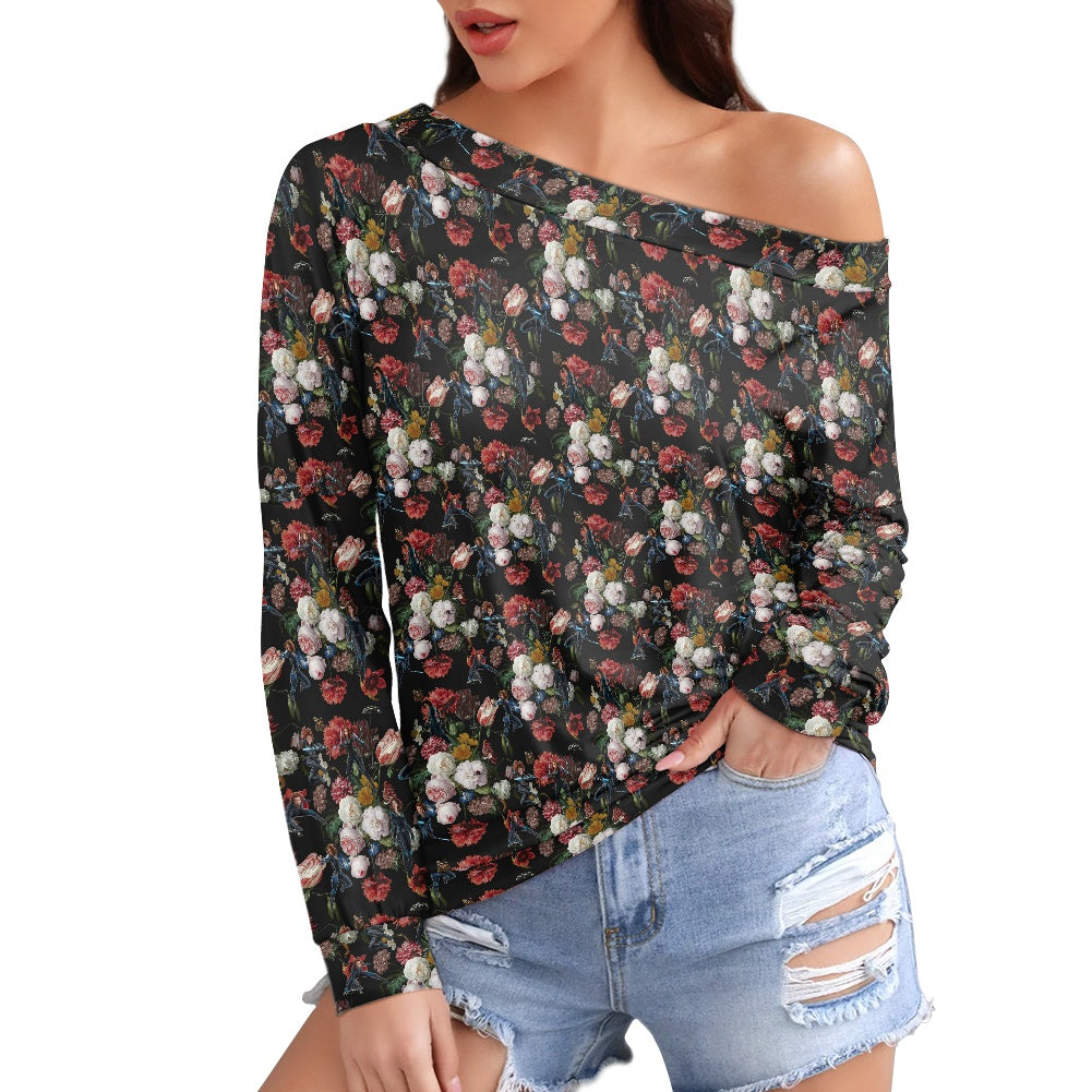 Black Widow Women's one-shoulder top