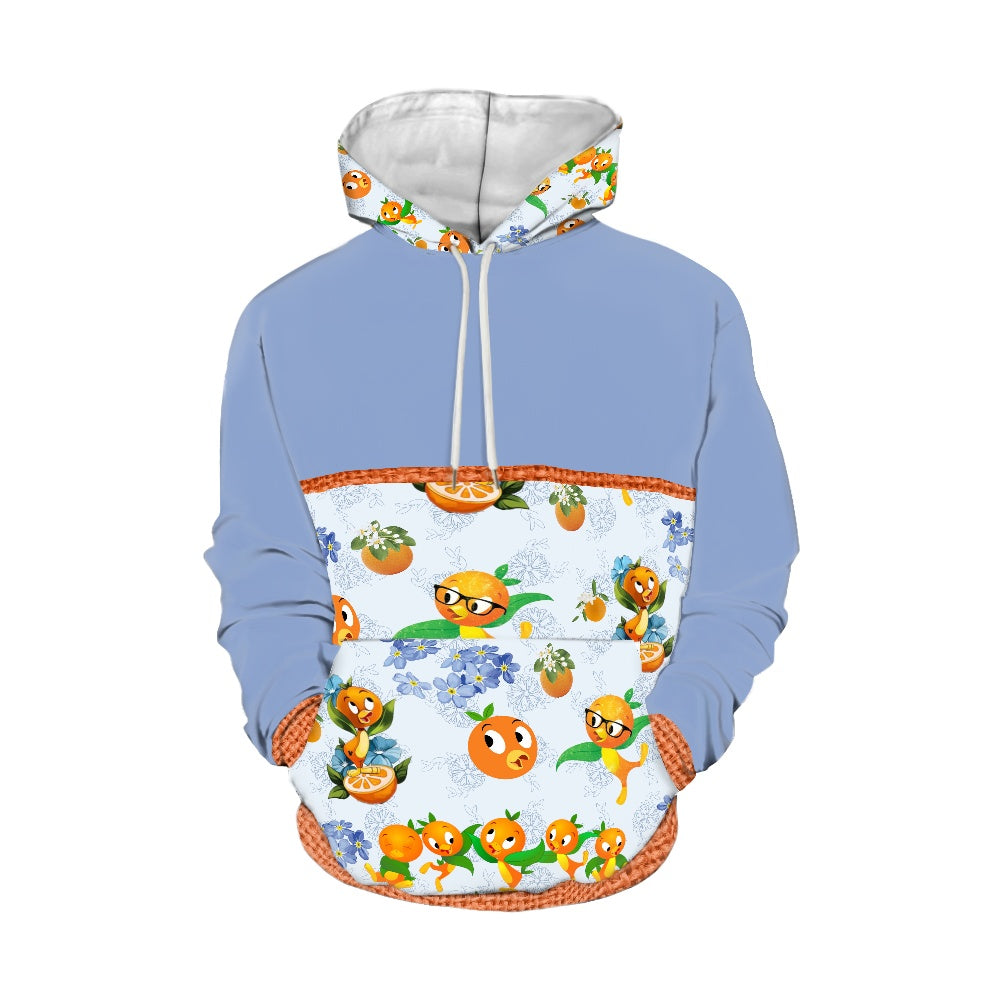 Classic Orange Bird Men's Hoodie