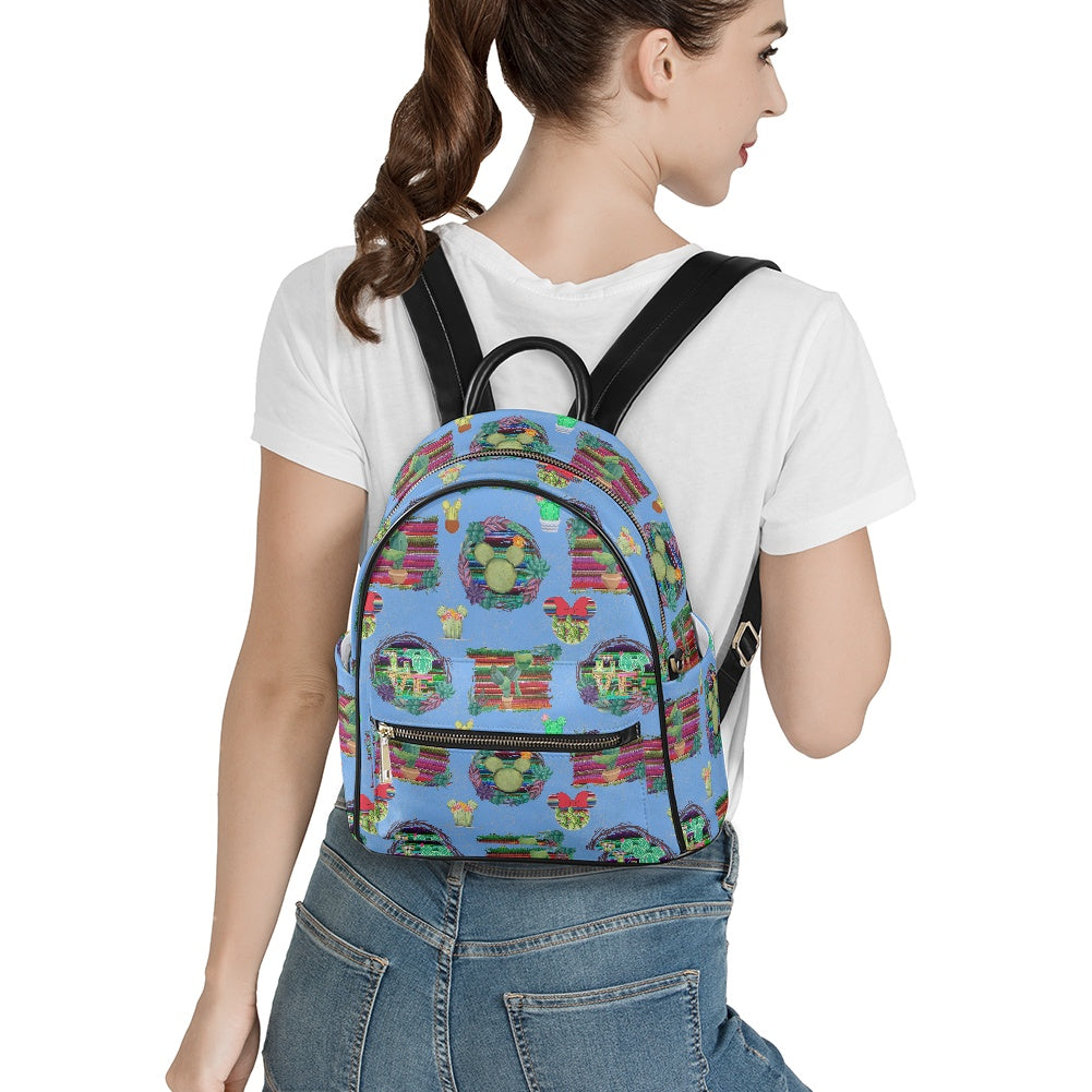 Mouse Cactus Casual Backpack for women
