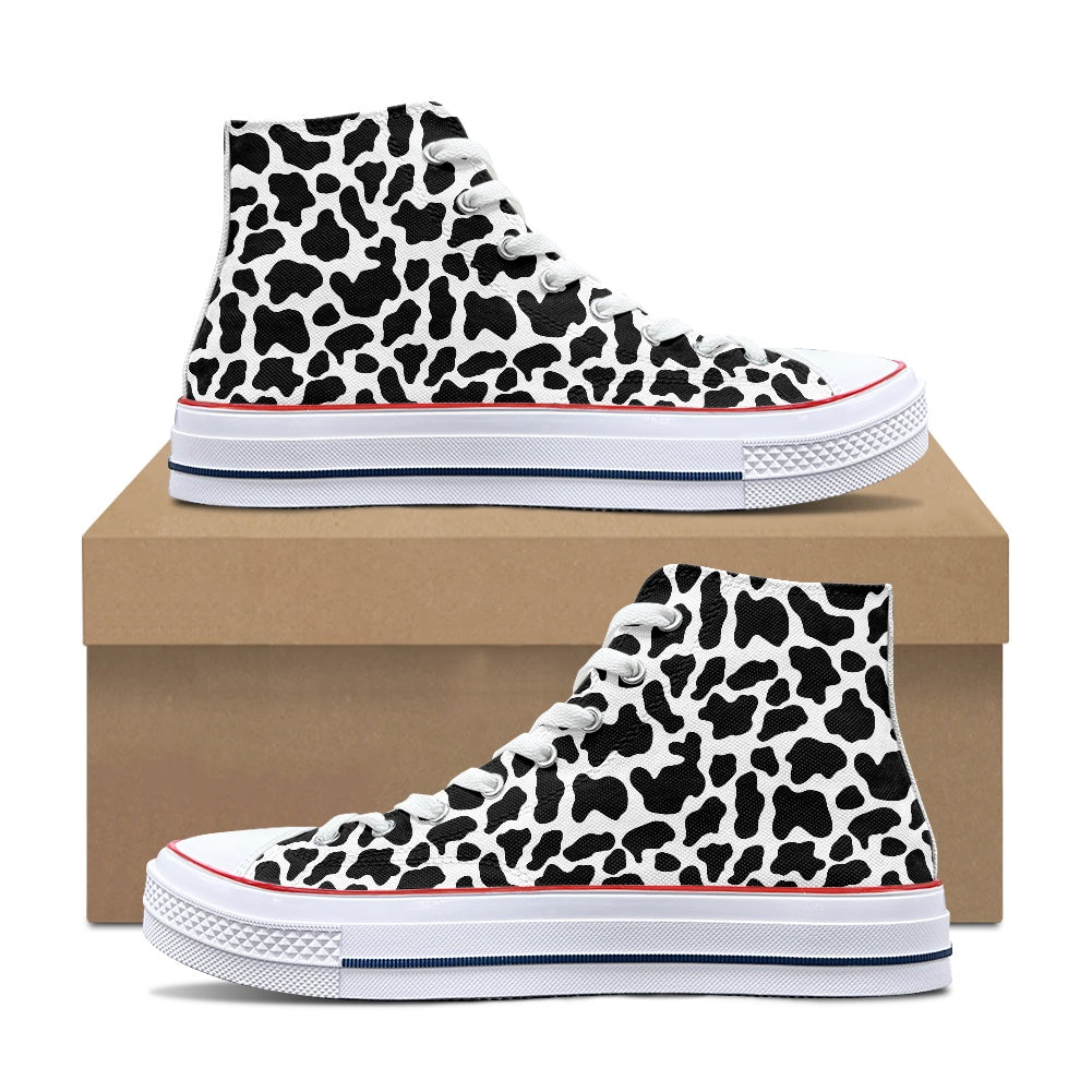 Cows High Top Canvas Shoes