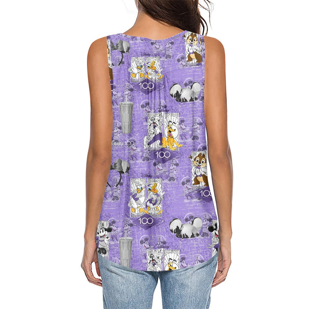 100th Celebration Women's Sleeveless V-Neck Top
