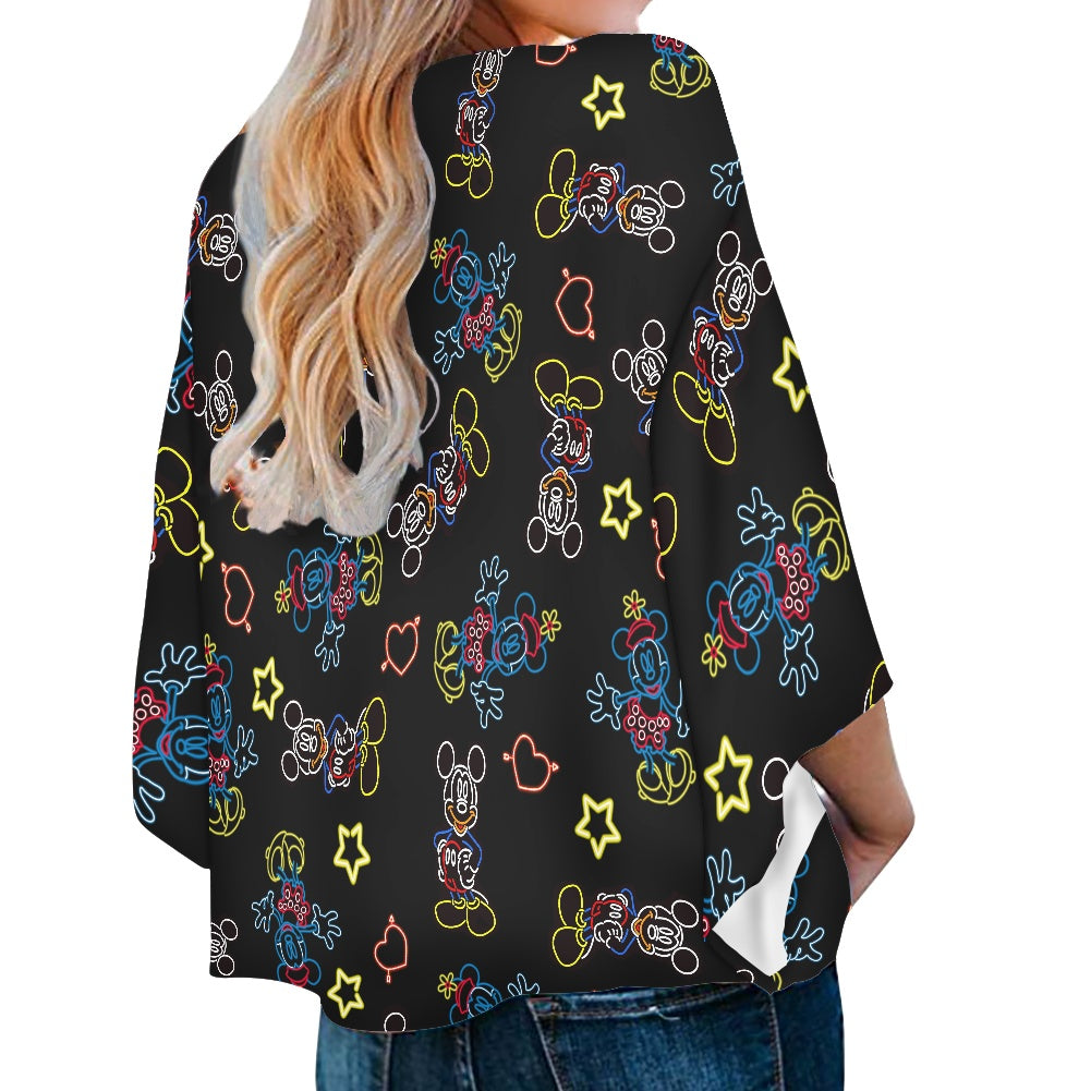 Neon Mouse Women‘s’ V-neck Streamers Blouse