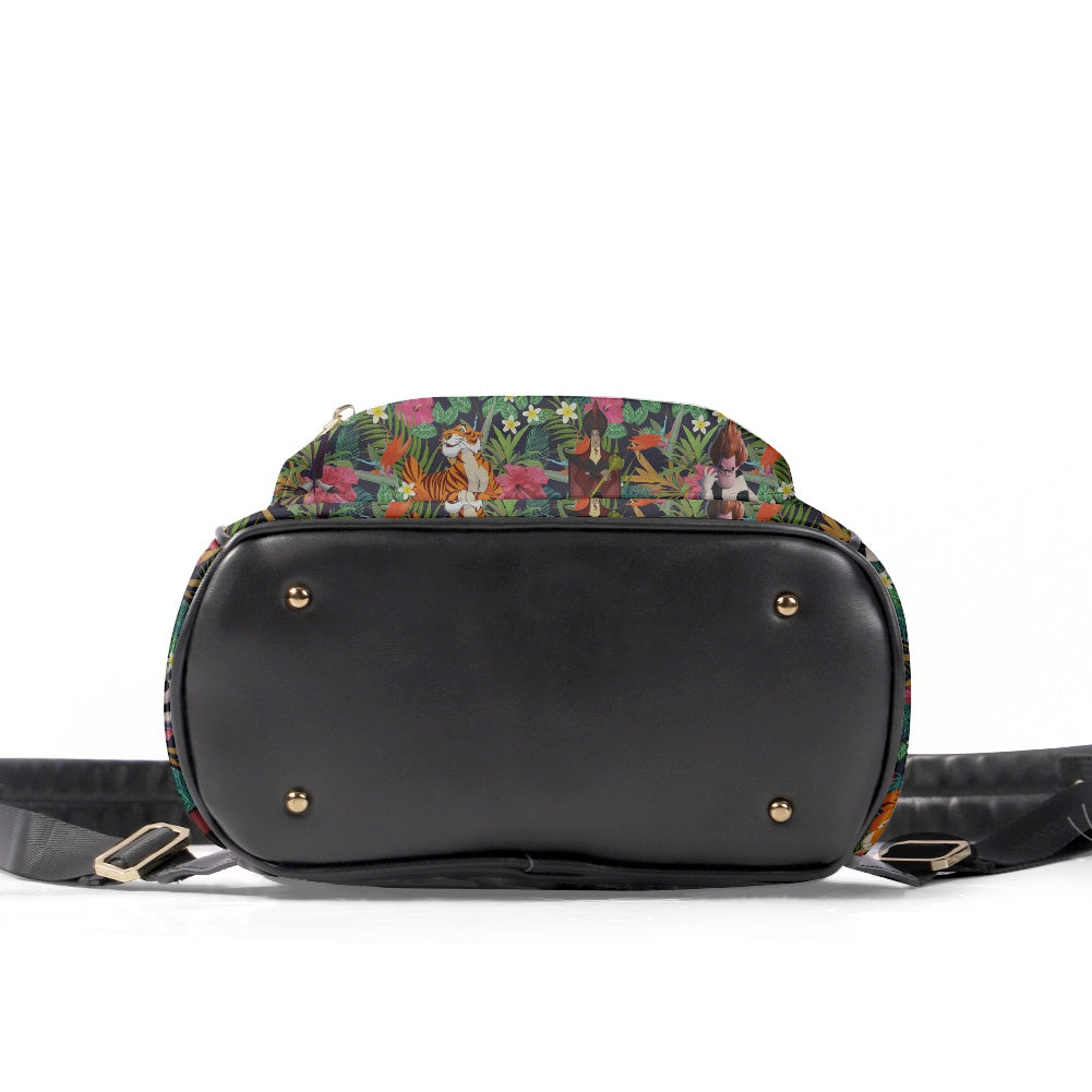 Tropical Male Villains Casual Backpack for women