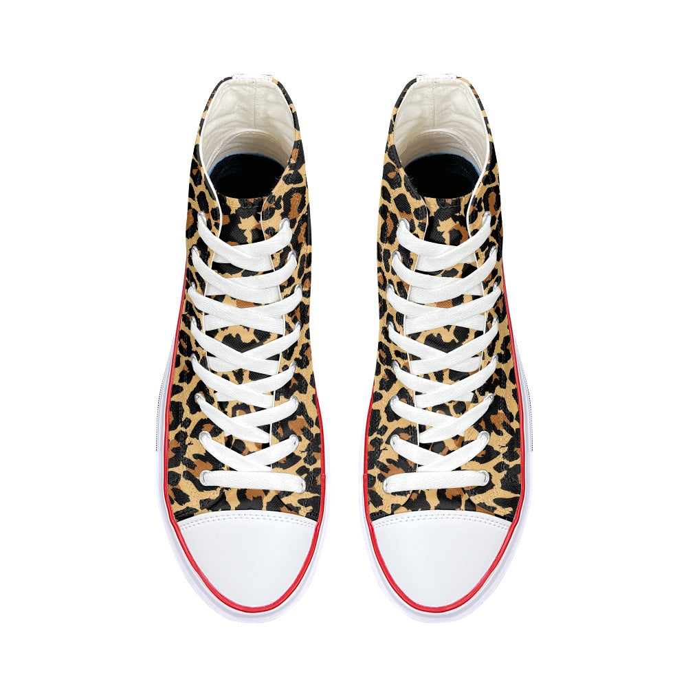 Cheetah High Top Canvas Shoes
