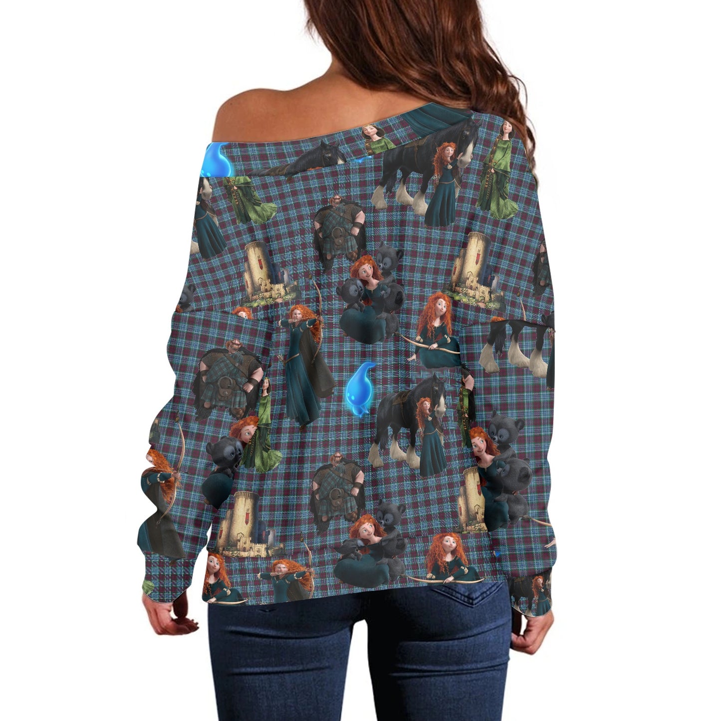 Shoot for my Own Hand Women's one-shoulder top