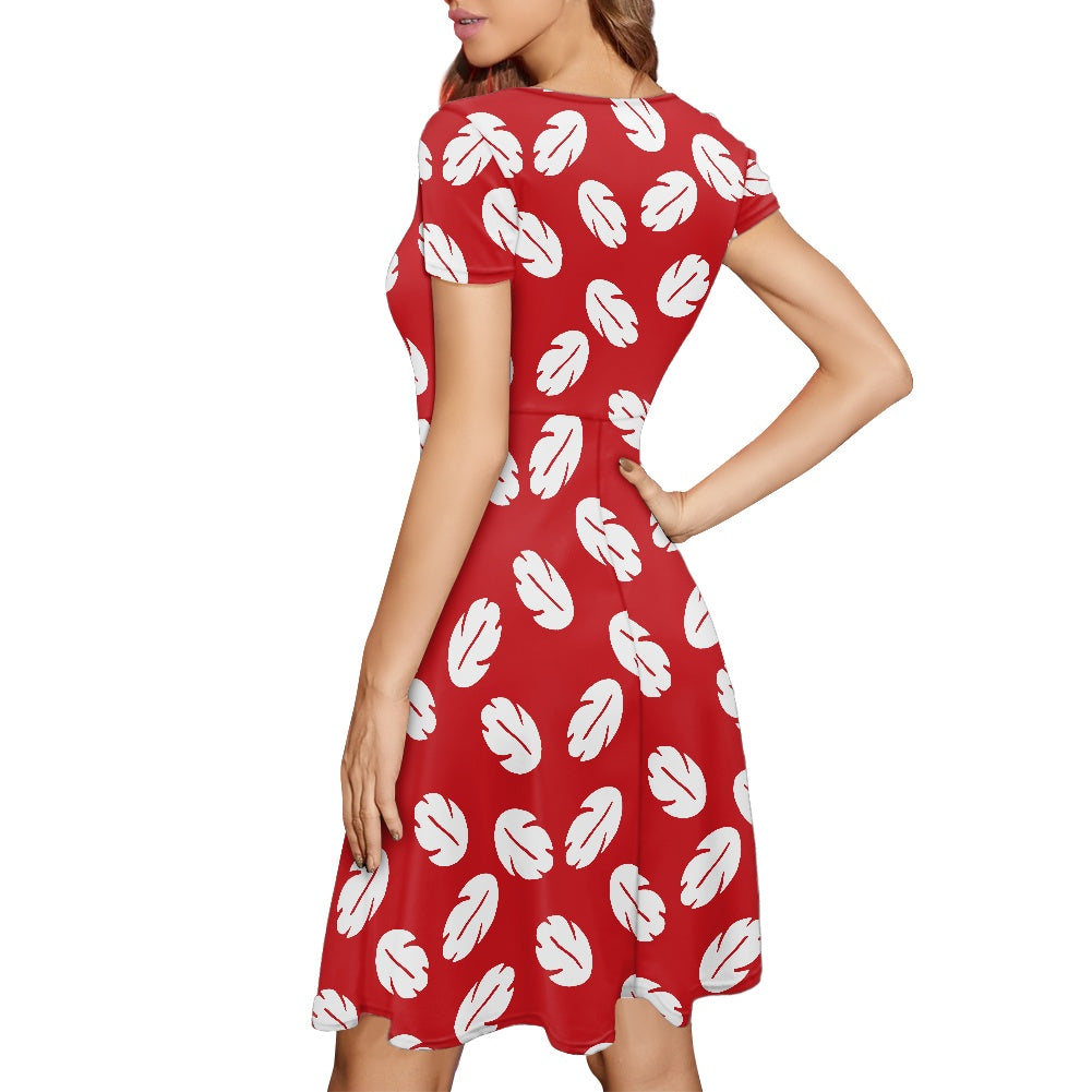 Lilo All-Over Print Women's Short Sleeve Dress