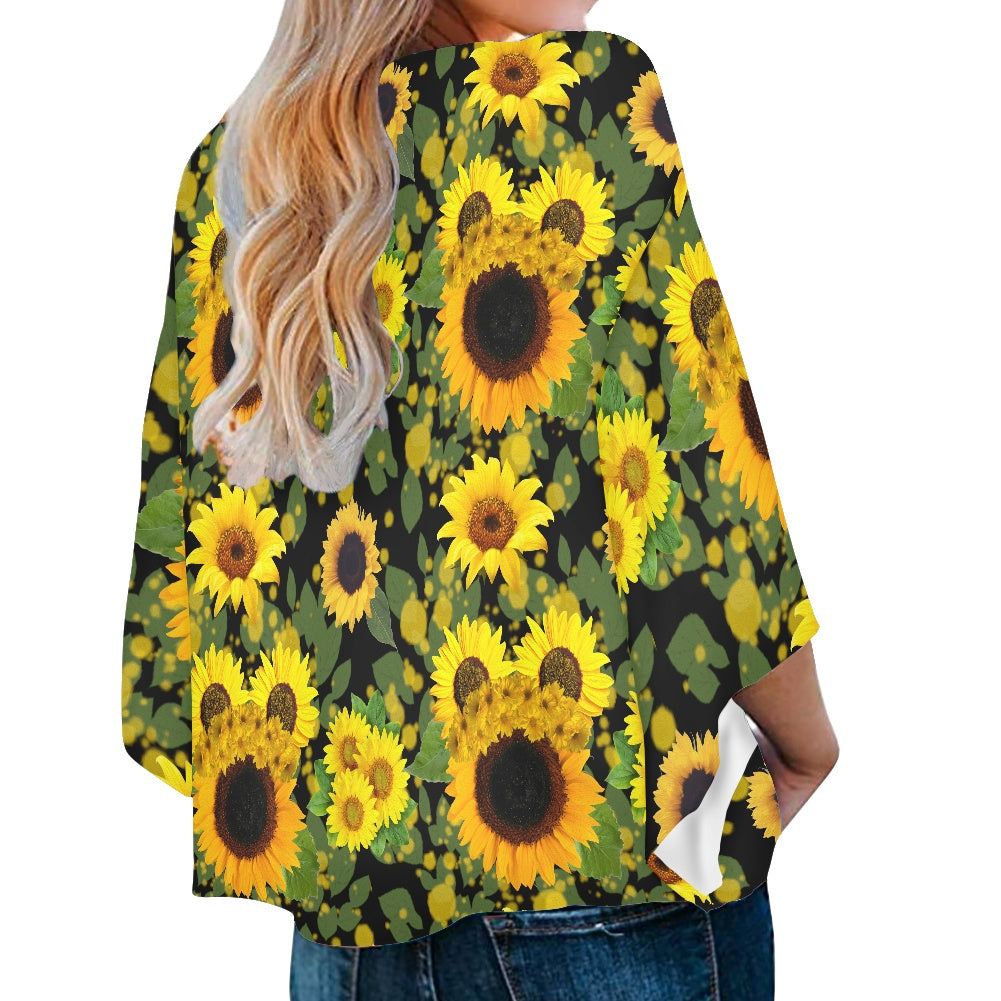 Sunny Ears Women‘s’ V-neck Streamers Blouse