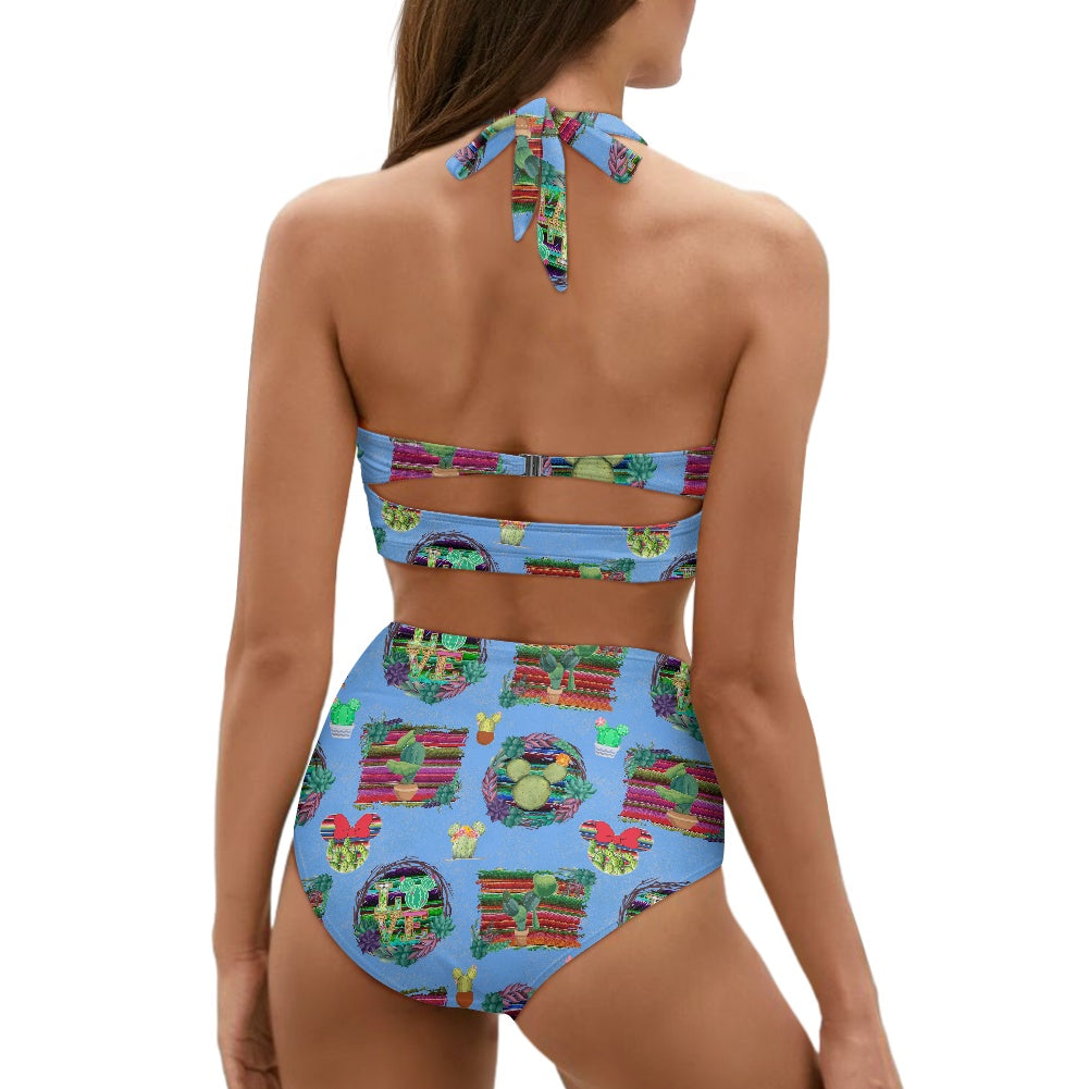 Mouse Cactus Two-piece Swimsuit