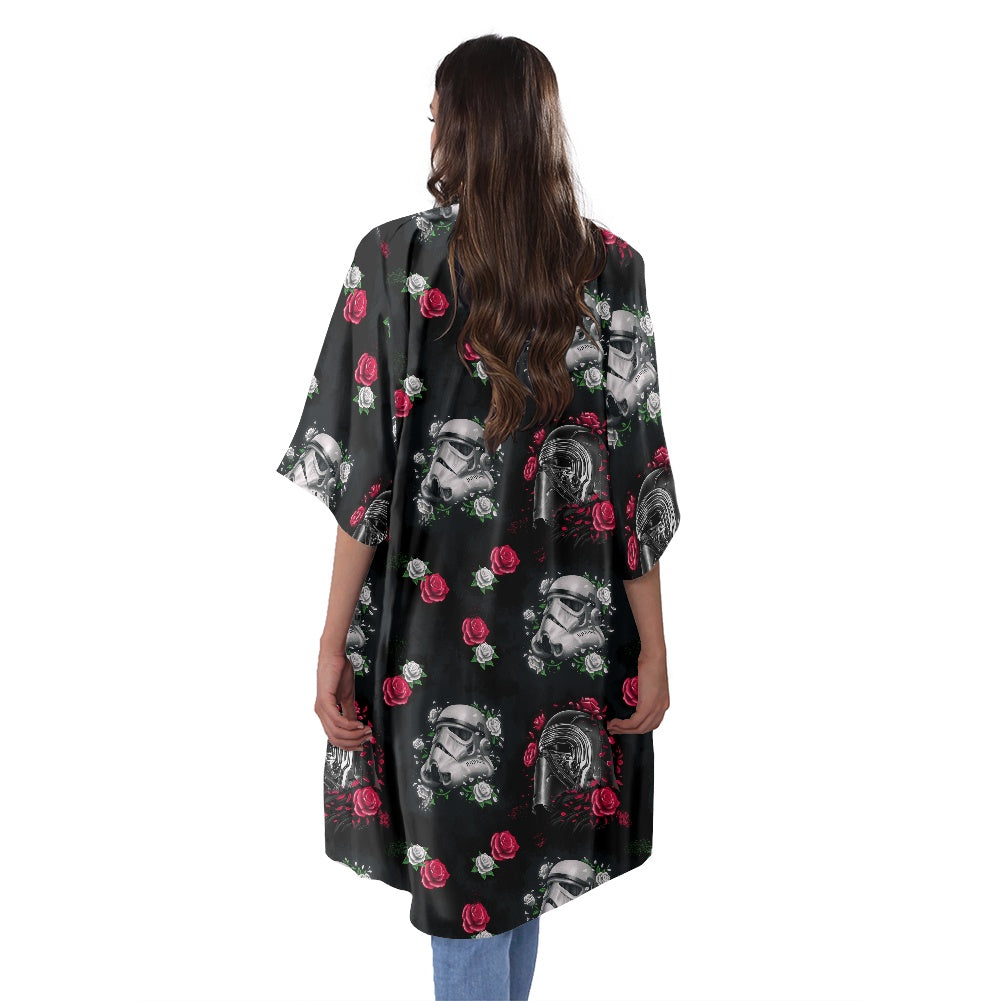 Kylo Trooper Women's Half Sleeve Kimono Cardigan
