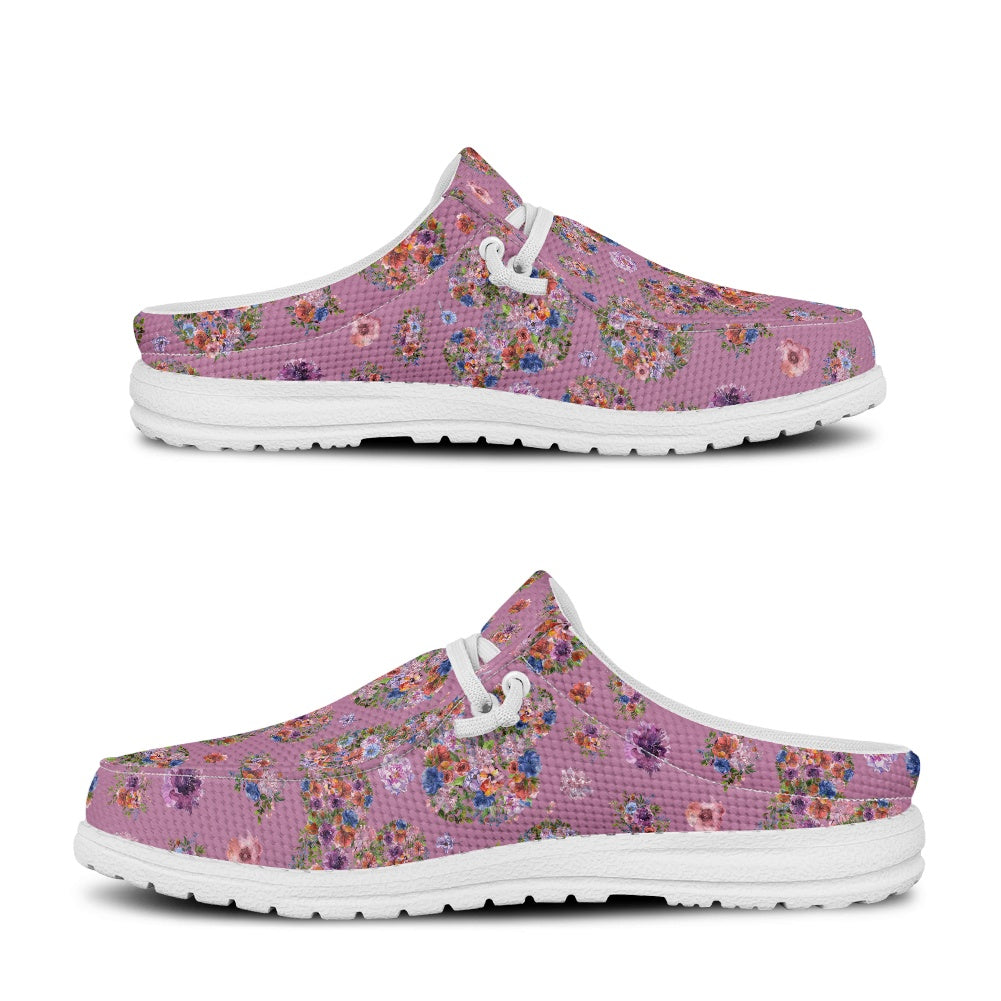 Floral Mouse MESH DUDE SHOES