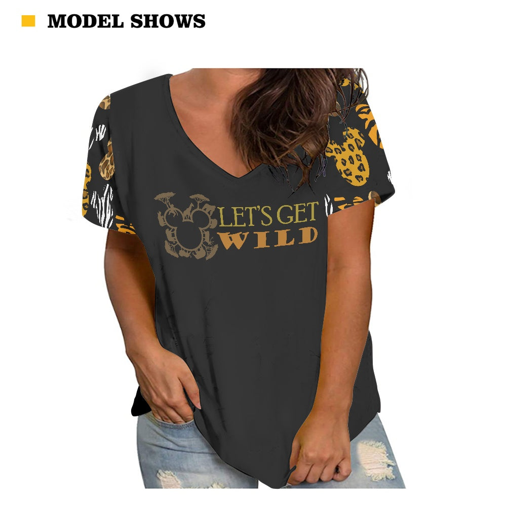 Safari Ears Women's V-neck Top