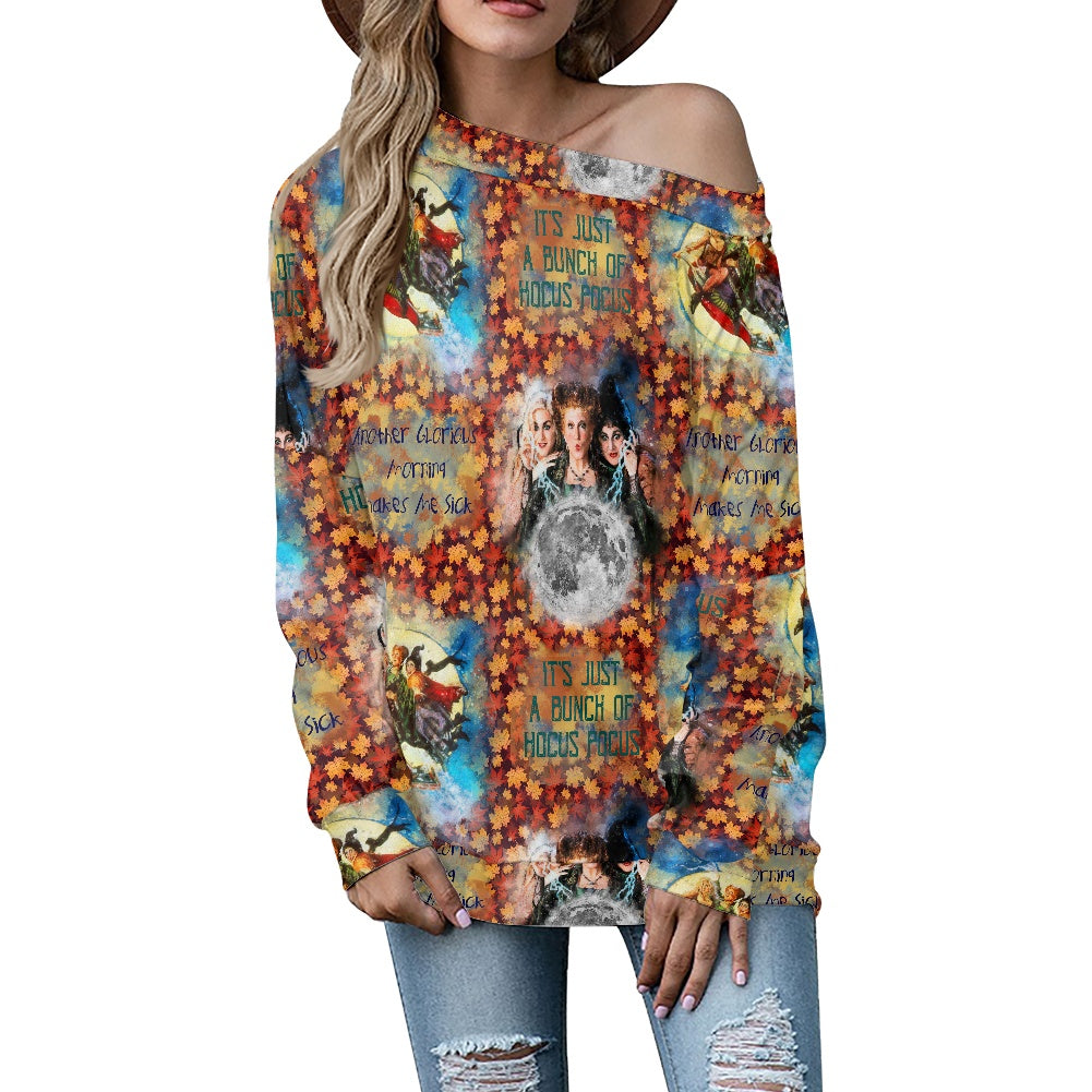 Makes Me Sick Women's one-shoulder top