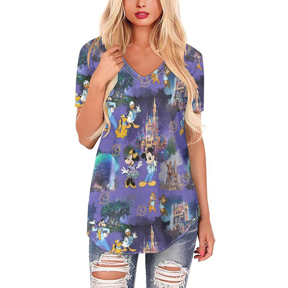 50th Friends Women's V-neck Top