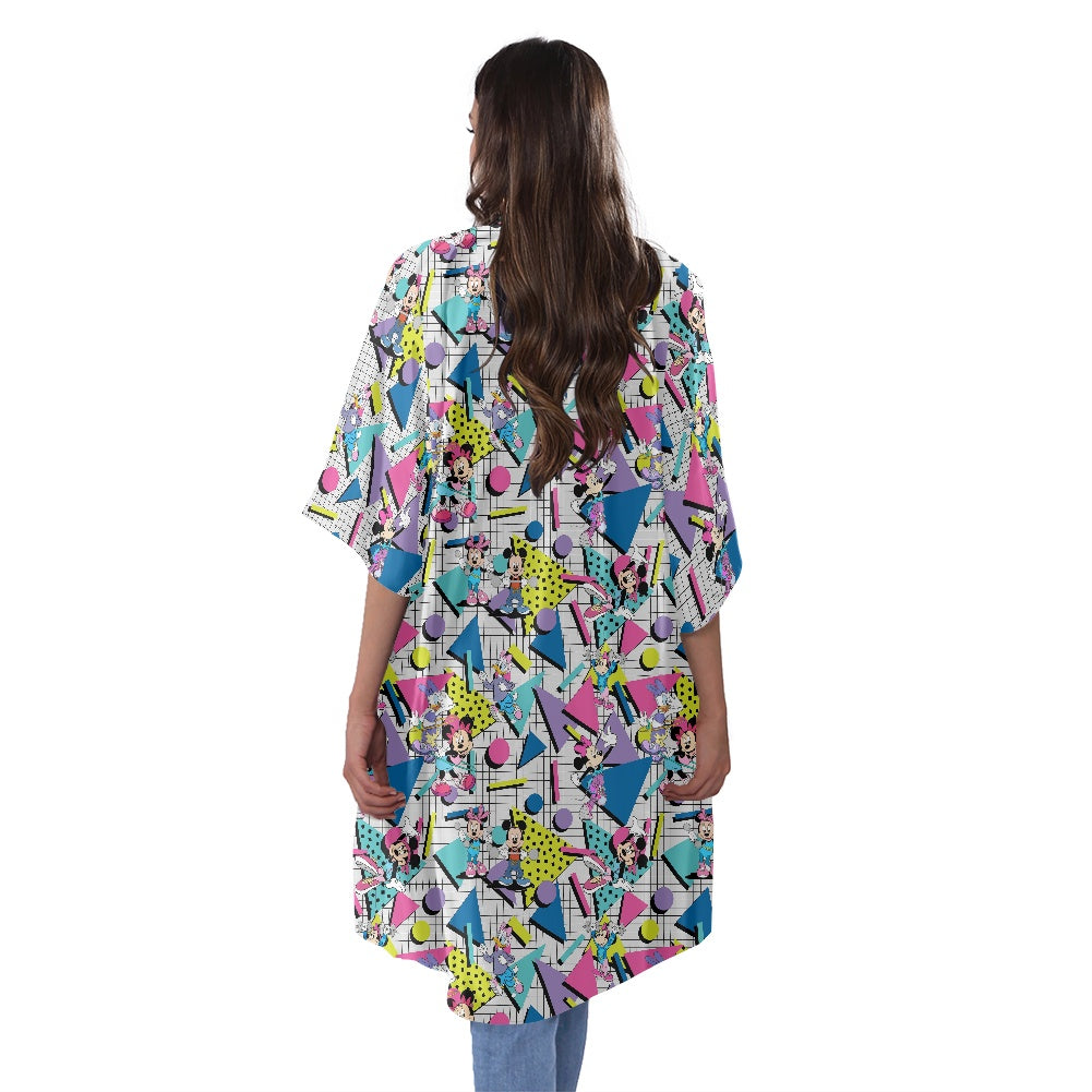 Aerobics Women's Half Sleeve Kimono Cardigan