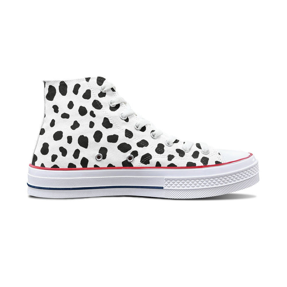 Dalmatian Spots High Top Canvas Shoes