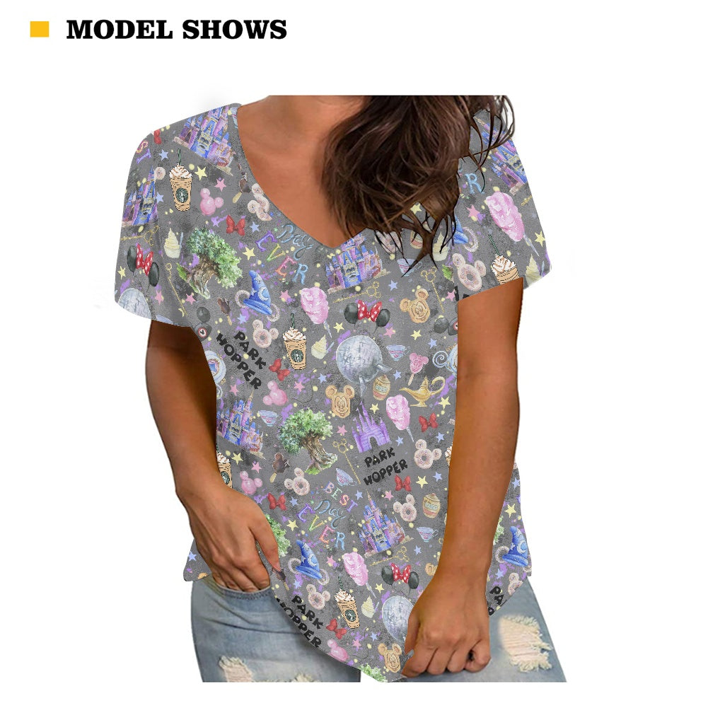 Park Hopper Women's V-neck Top