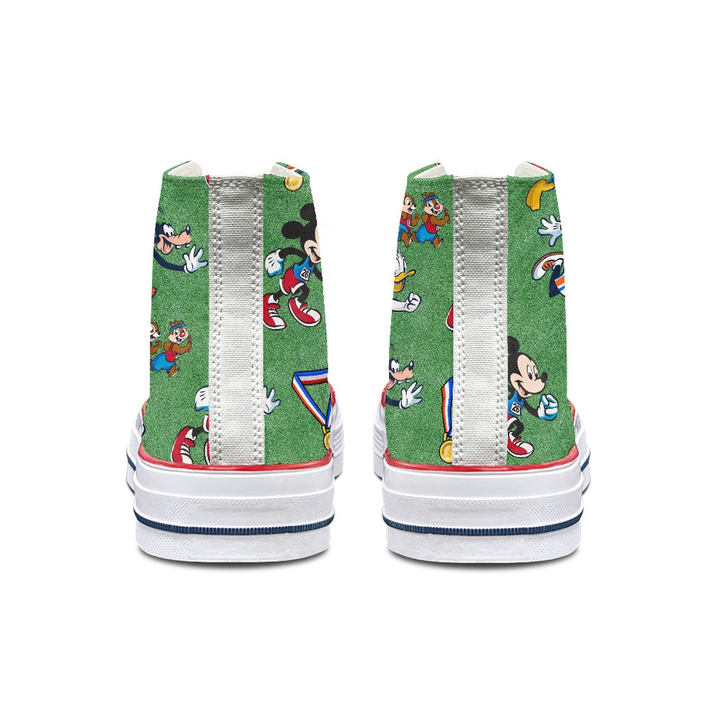 Medal Run High Top Canvas Shoes