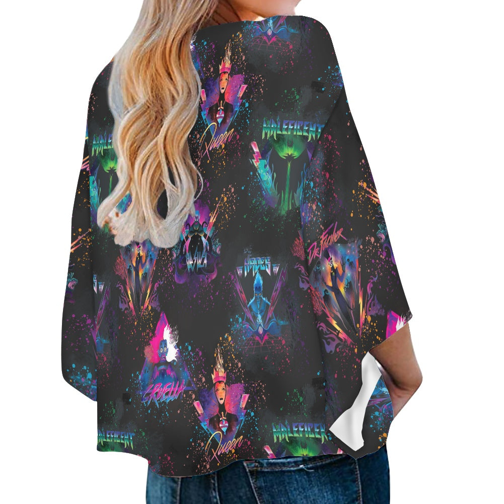 Evil Rocks Women‘s’ V-neck Streamers Blouse