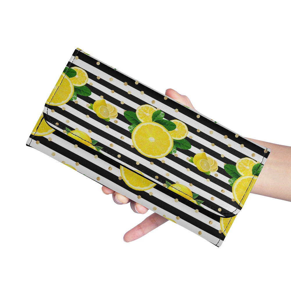 Lemon Squeezie Long Folding Wallet