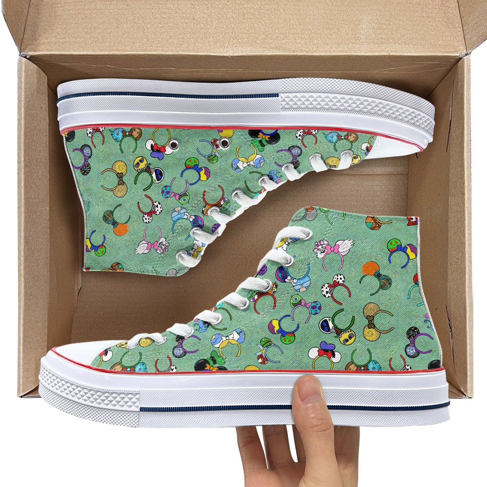Magical Ears High Top Canvas Shoes