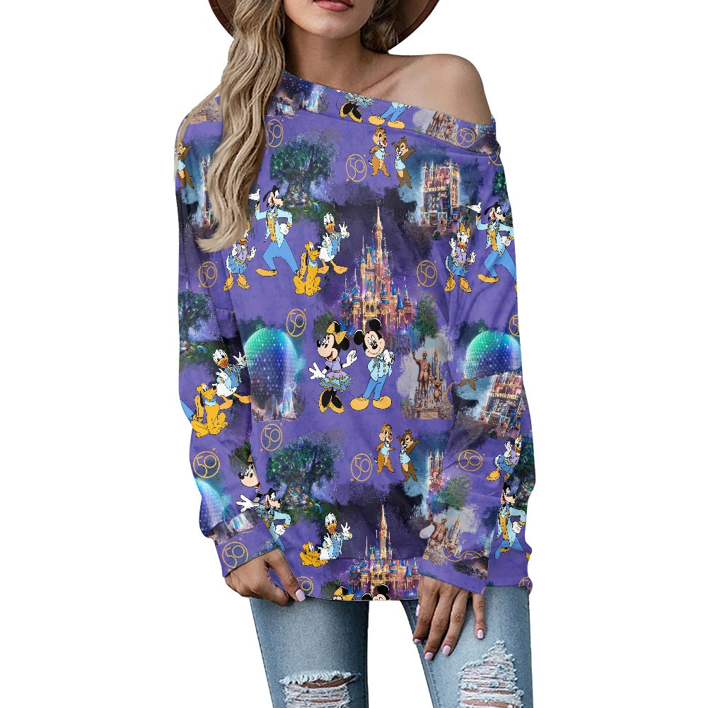 50th Friends Women's one-shoulder top