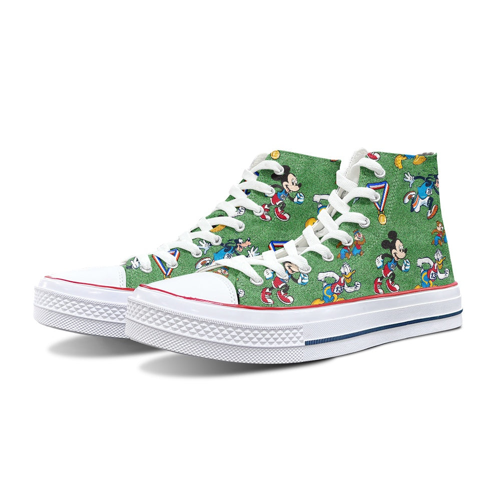 Medal Run High Top Canvas Shoes